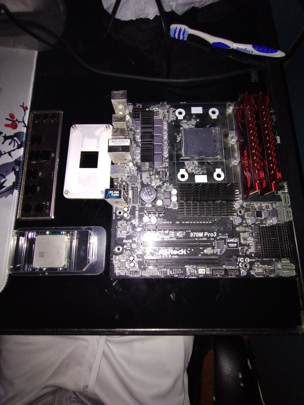 ASRock 970M Pro3 AM3Motherboard + AMD FX CPU + 2sticks Of 4GB DDR3 RAM Bundle